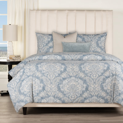 Siscovers Birch Lane Hamilton Denim Farmhouse 3-Piece Duvet Cover